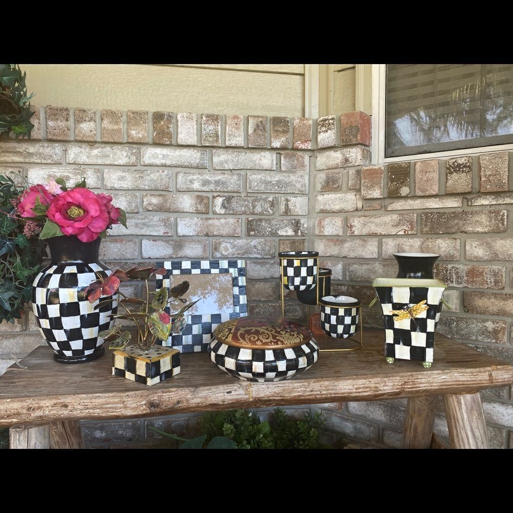 Designer inspired home decor Hand  Painted